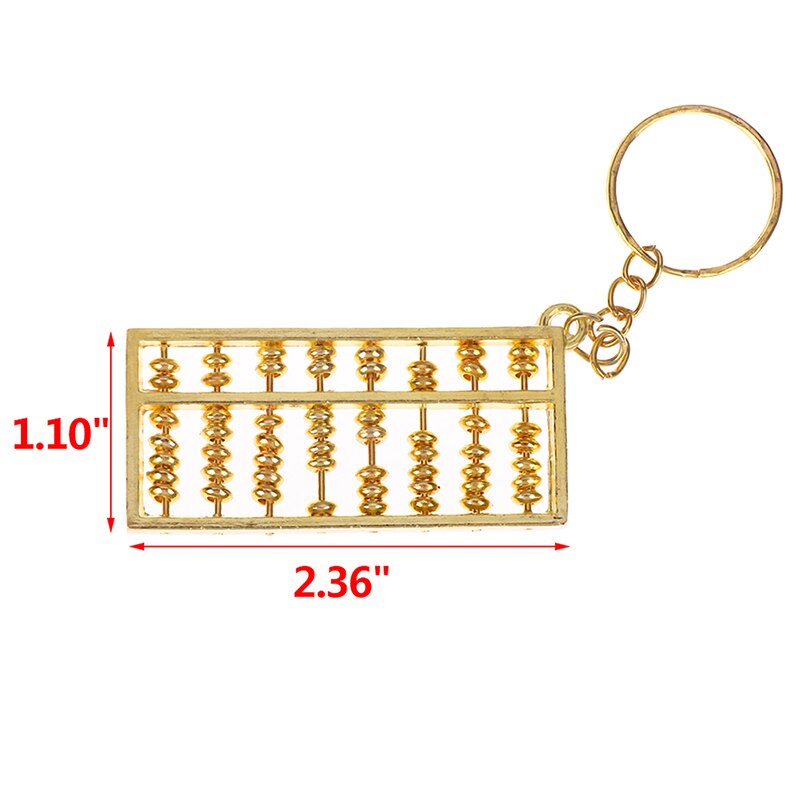 Brass Statu Mini Brass Abacus 9 Gears Chinese Math Italy