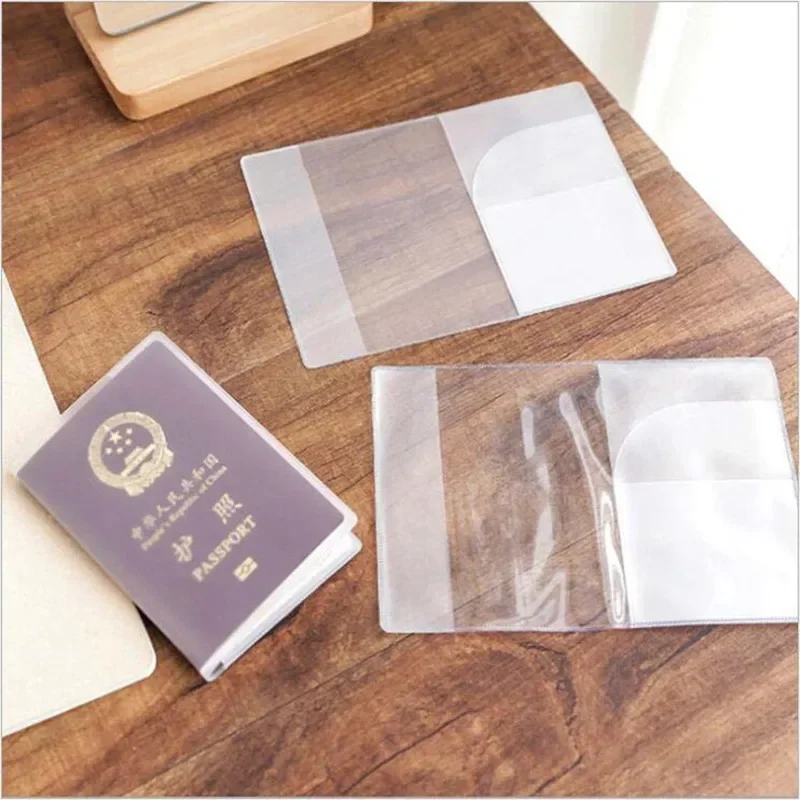 1-10PCS paspoort beschermhoes transparant mat, PVC-materiaal waterdichte documentenhoes