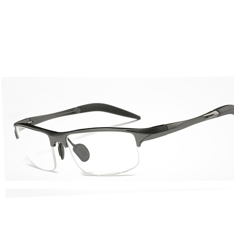 Gafas de aluminio para hombre y mujer, lentes de miopía a la , marco de ordenador óptico, de , liso, retro: SN7718 C4