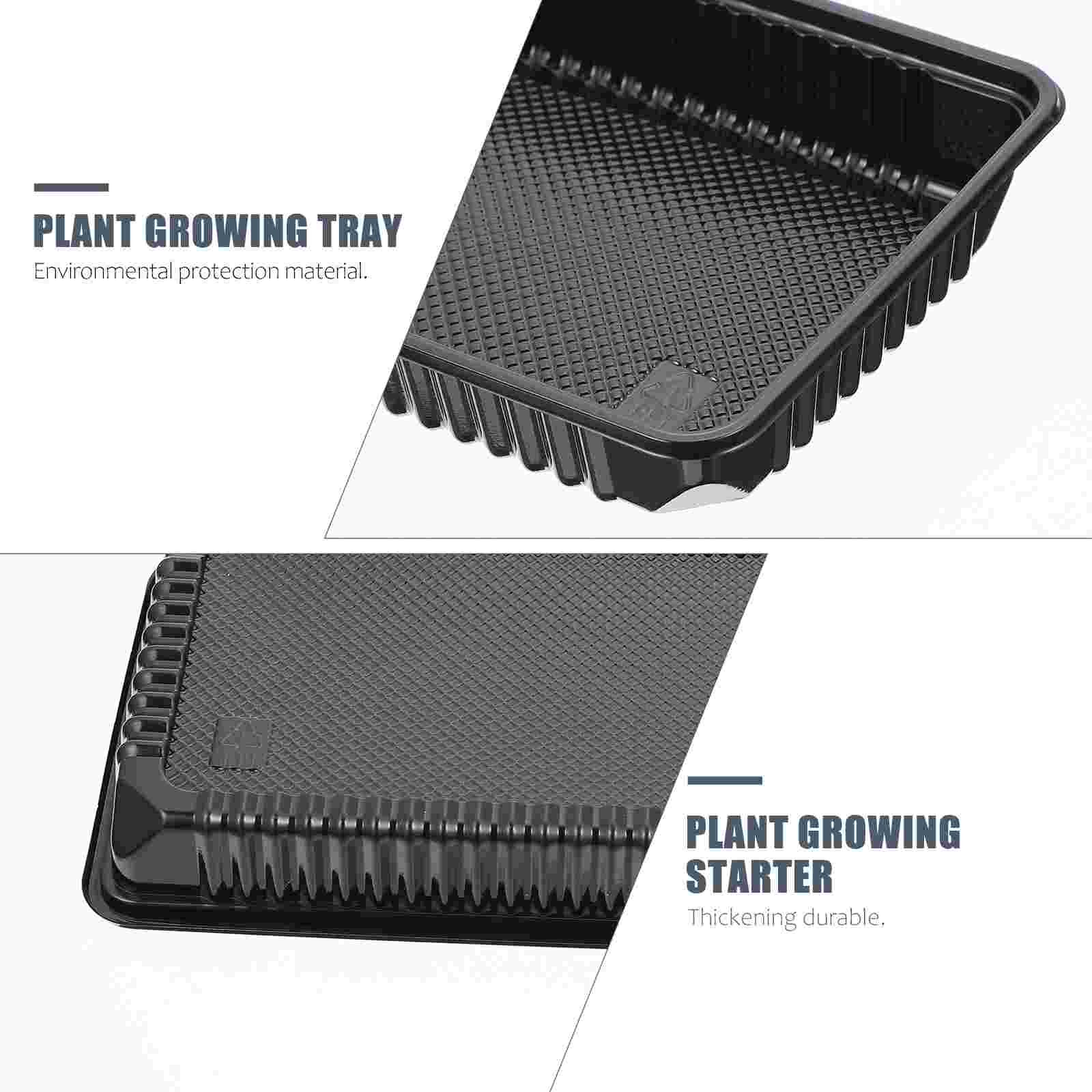 10Pcs Premium Nursery Tray Plant Flower Growth Tray Useful Gardening Tray