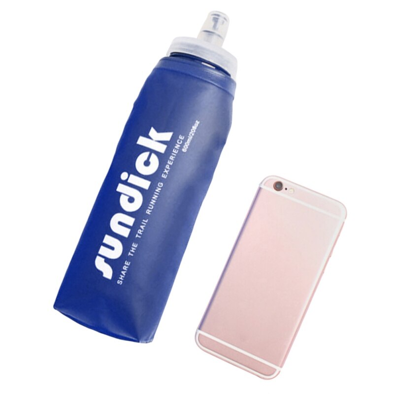 600ml bløde flasker vandtaske vandflaske sport løb hydration pack tpu sammenklappelige sammenfoldelige kedel talje tasker