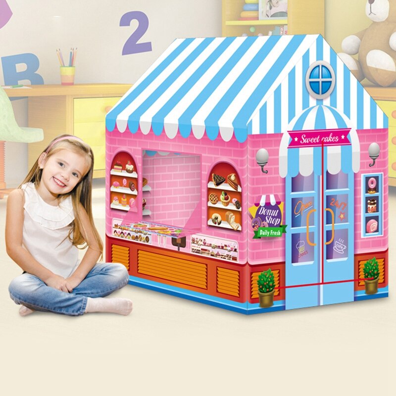 Tenda per bambini Princess Prince Play House bambini Playhouse Indoor portatile pieghevole Teepee tende giocattolo all'aperto per bambini