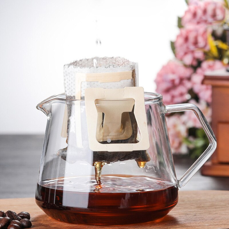 Glass Coffee Sharing Pot Coffee Server Pour Out Decanter Home Brewing Cup Hand Made Coffee Maker Ice Drip Kettle 400ML-600ML#2