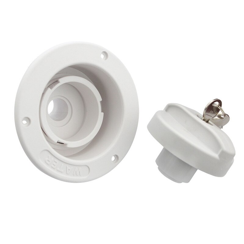 Caravan Accessories RV Modified Gravity Water Inlet with Lock Key Water Tank Inlet Hatch Camper Trailer RV Lock Door