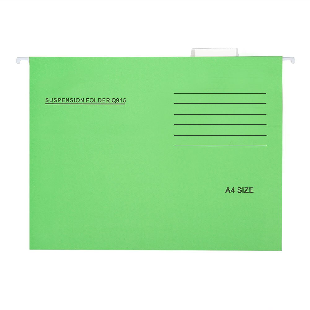 Hanging File Folders Adjustable Student Filing Products Office Supplies Business Letter Universal Organizer Document: Green