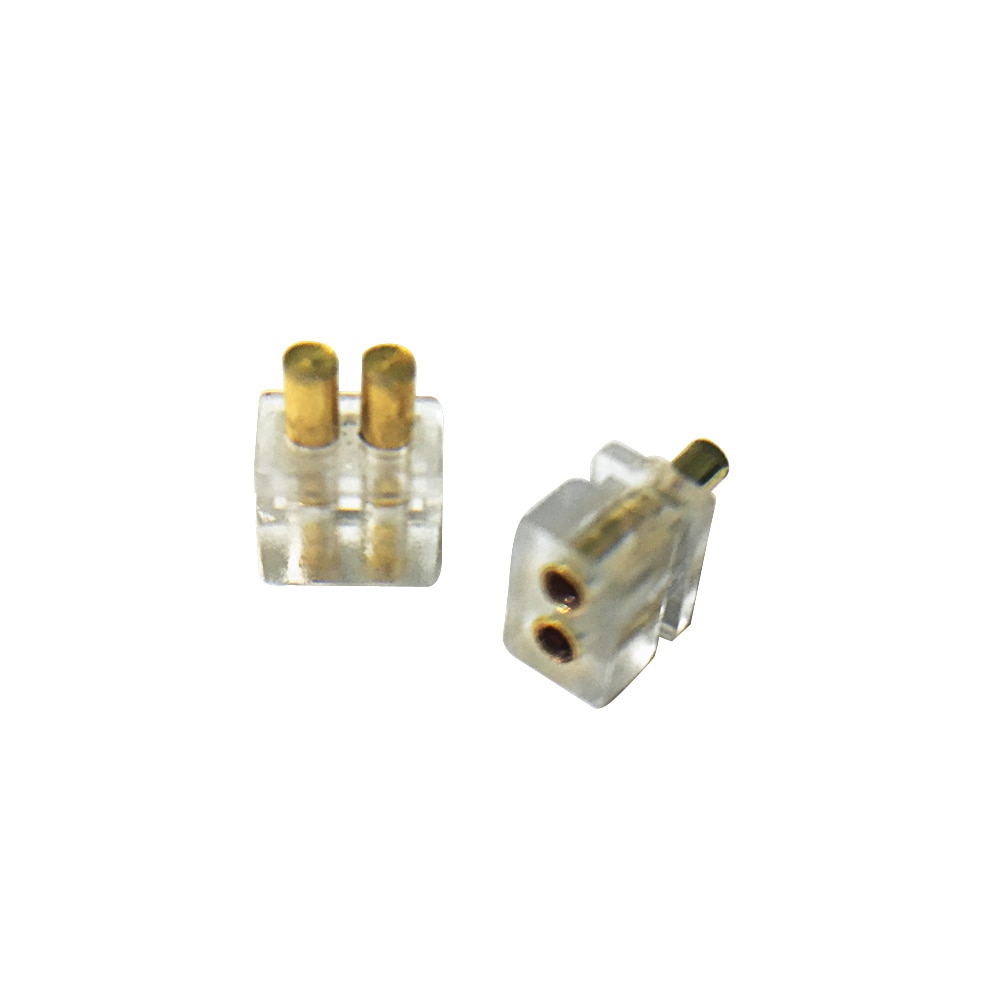 Conector de auriculares IEM hembra para Monitor de oído, conector de Cable con clavijas de 0,78mm, 2 uds.