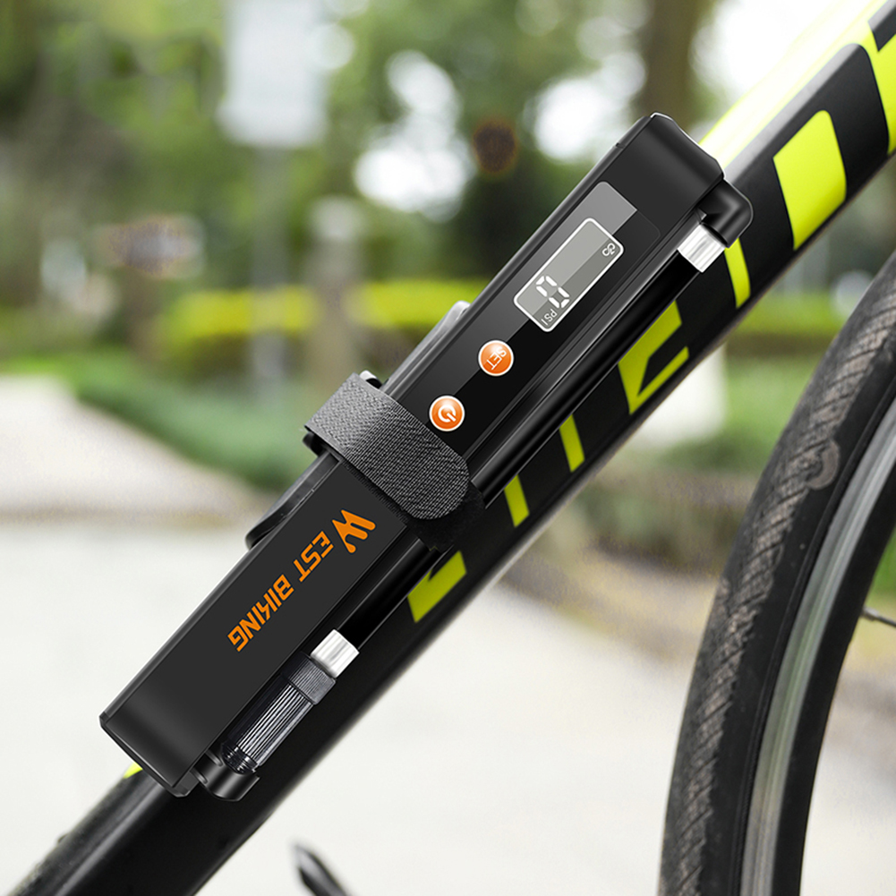 Portable Multi-Function Wireless Bike Tire Air Pump Bicycle Smart Electric Pump Air Compressor Bike Motorcycle Ball Inflate Pump