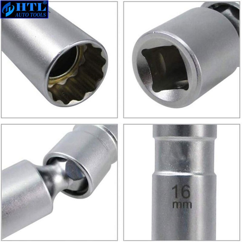 Junta Universal de pared delgada magnética, 14 o 16mm, herramienta de eliminación de bujías, 12pt, 97L
