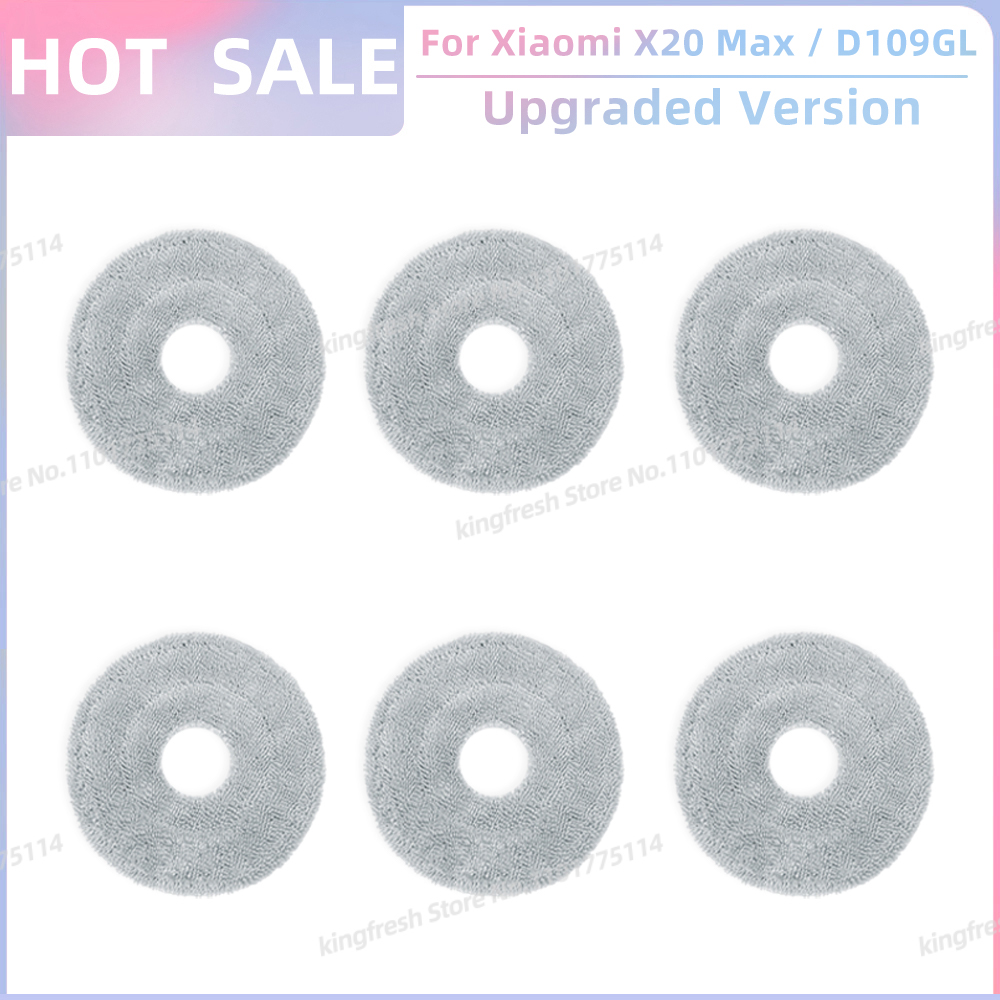 Compatível com ( Xiaomi Robot Vacuum X20 Max / D109GL, Xiaomi Robot Vacuum X20 Pro / D102GL ) Peças Rolo Principal Escova Lateral Filtro Hepa Pano de Esfregão Saco de Poeira Acessórios: Dourado