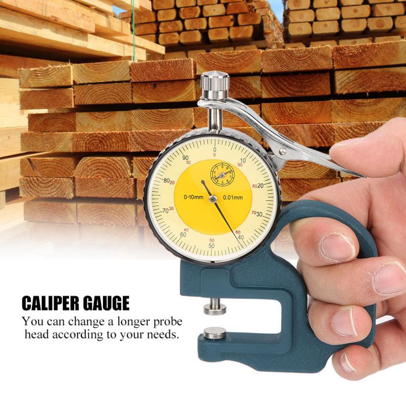 High accuracy Pointer Display Caliper Thickness Gauge Measuring Tool 0-10mm With Box Digital Indicator