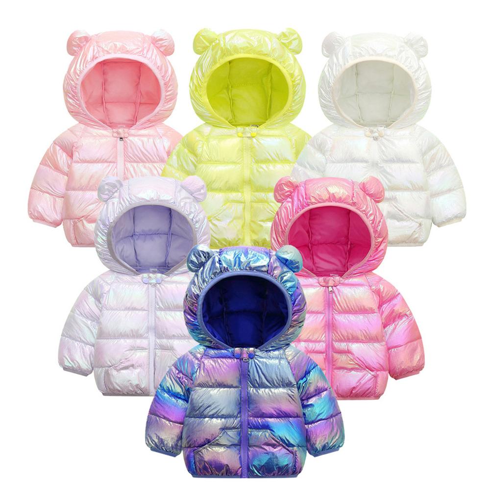 Casaco Termico Infantil enfant en bas âge bébé enfants hiver dessin animé coupe-vent manteau à capuche vêtements d'extérieur chauds veste Plaszcz Termiczny Z Kapturem