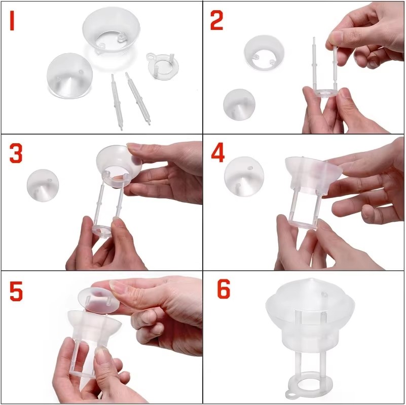 Elektrische Ultrasone Mini Mist Maker Fogger Fontein Vijver Mist Verstuiver Luchtbevochtiger met 12 LED Tuin Aquarium Decor