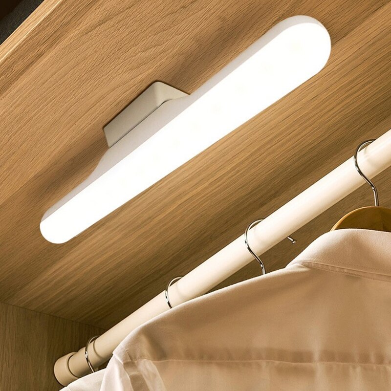 LED Desk Lamp Hanging Magnetic Night Light 6000K 14 LEDs USB Charging Table Lamp for Home,Office,Kitchen,Closet,Bedroom