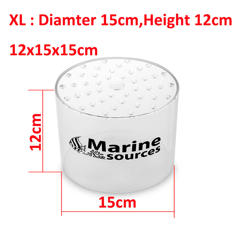 Aquarium lps koral feeder dæksel reef feeder pipe beskytte hjerne koral til marine rev tank: Cover xl størrelse