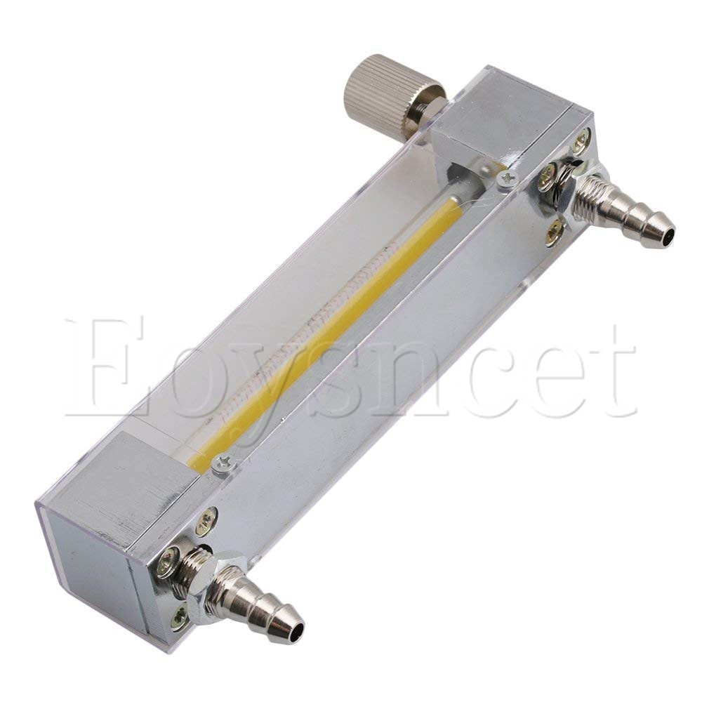 Caudalímetro de plástico LZB-3 4-40 ml/min para agua líquida gasolina con válvula de Control y manguera de 0,3 pulgadas
