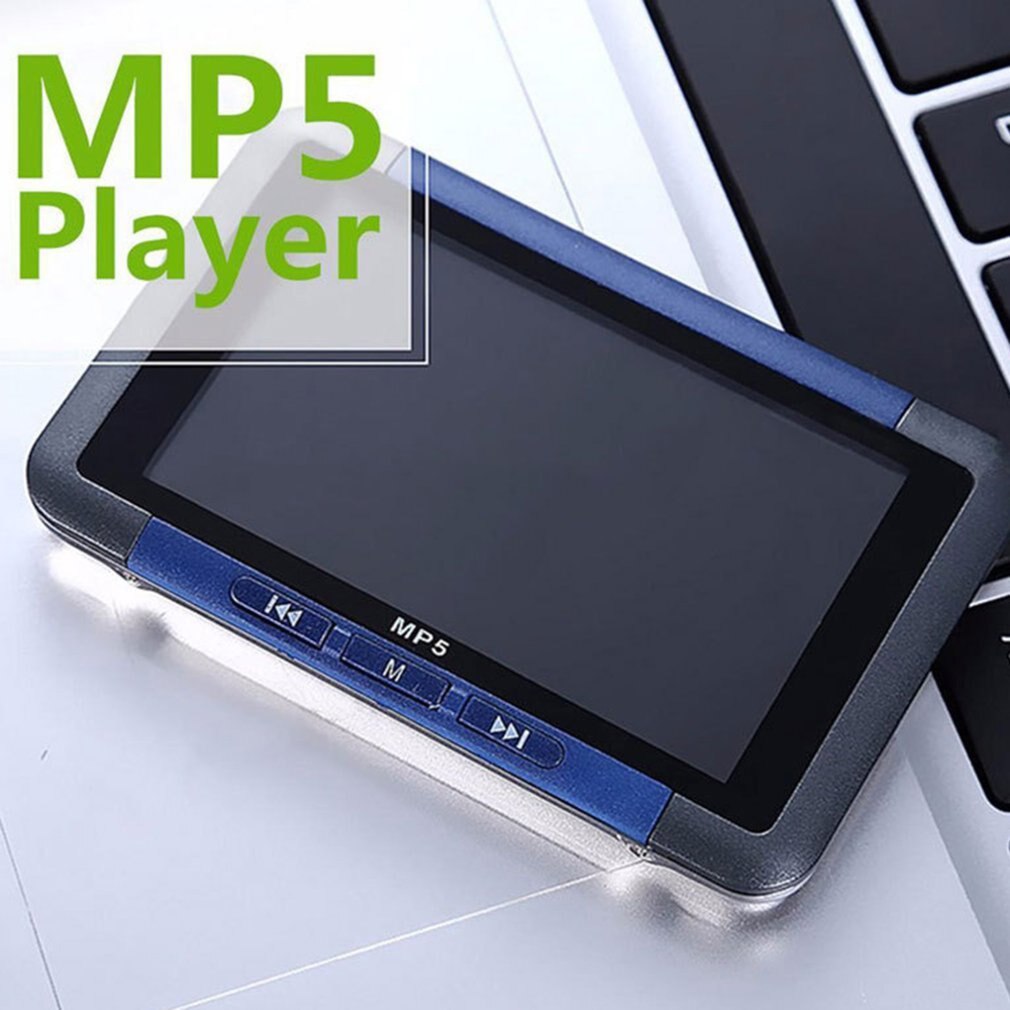 3 Inch Scherm Video Muziek MP5 Speler 8Gb/16Gb Slim Lcd-scherm Media Player Fm Radio Recorder E-Book Reader: blue / 8GB