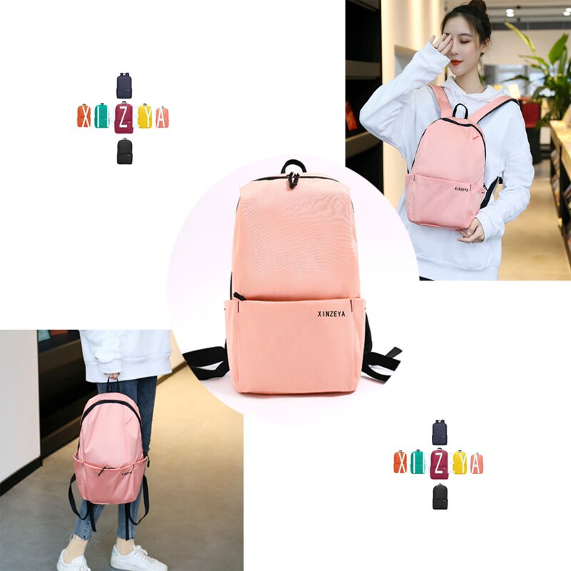 Mini backpack bag original 10/15L outdoor colorful sports chest bags travel backpack large capacity College ins bag neutral