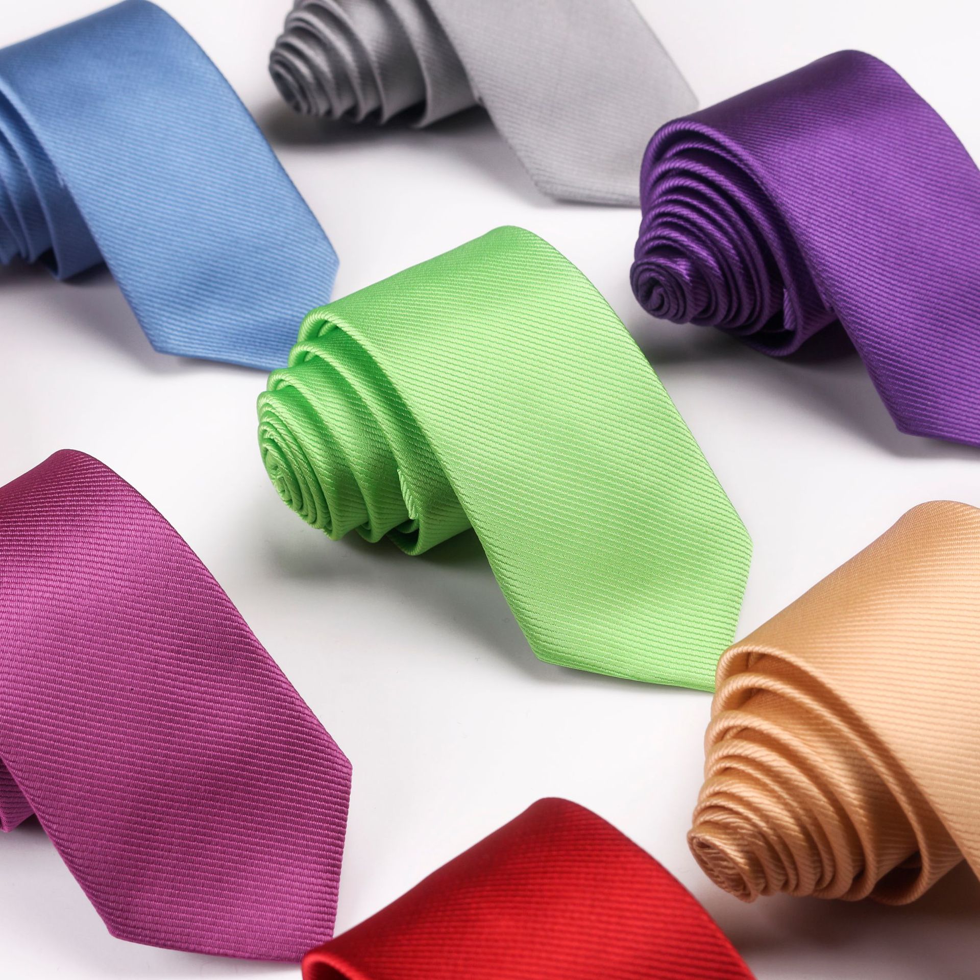 Männer's 1200 Stifte Stiche 6cm fest Farbe Multi-Faden binden Pro Mann Geschäft eng schlank Krawatte formell Kleid Männer Krawatten