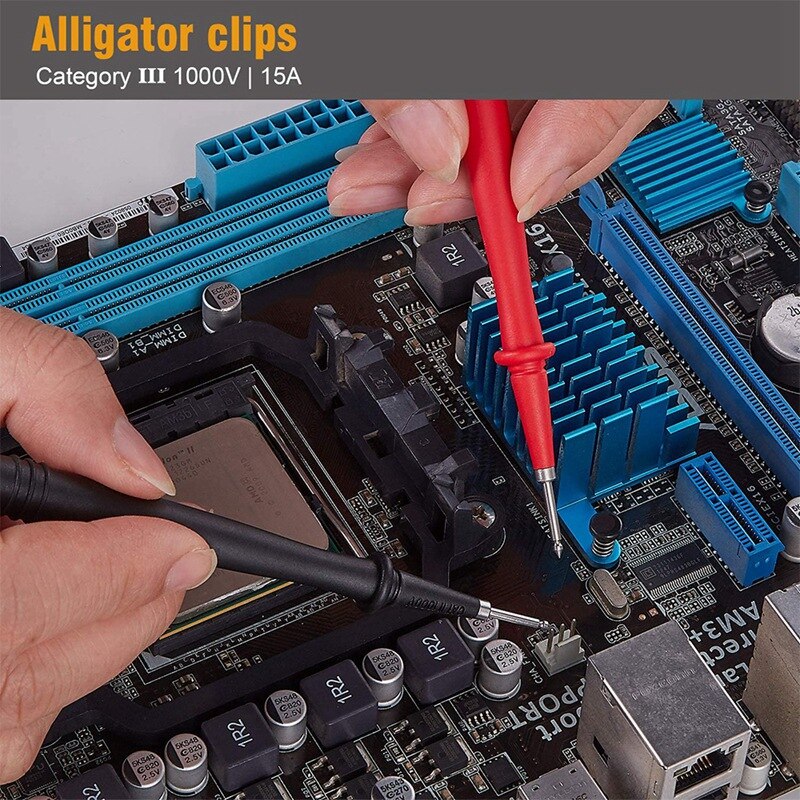 P1600C 24 in 1 Test Leads for Multimeter Probe Test Leads Kit Automotive Probe Set Ic Test Hook Alligator Clip