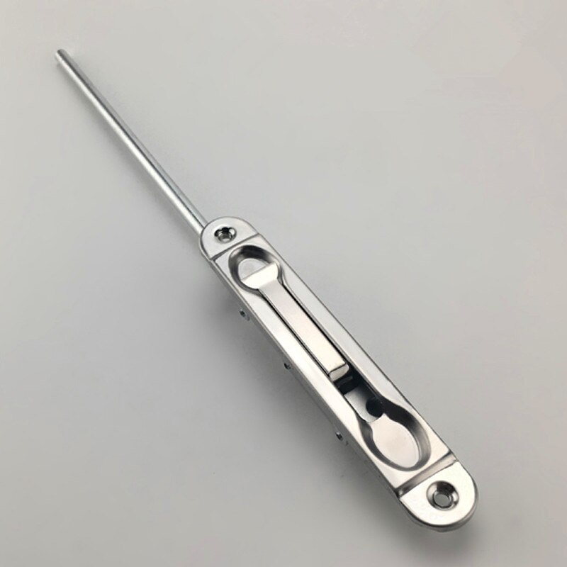 304 Stainless Steel Security Door Guard Lever Action Flush Bolt Latch Slide Bolt Lock Satin Nickel Brushed