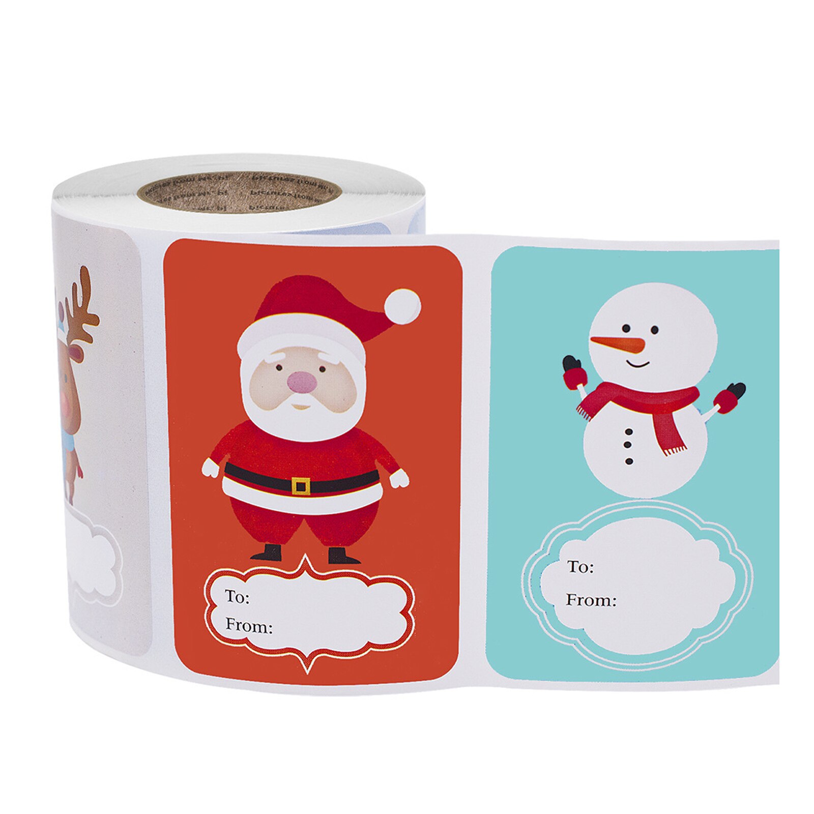 Ontwerpen zelfklevende kerstnaamlabels zegellabels kerststickers verpakkingsstickers  fp8: A