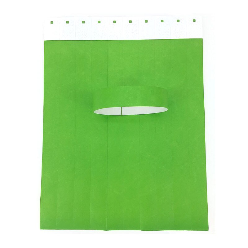 100 Count TYVEK Wristbands 3/4" PAPER WRISTBANDS For EVENTS wedding favors: Dark green
