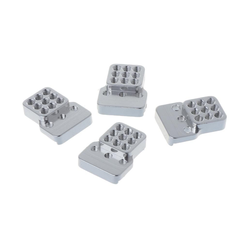 Premium Metal Silver Extension Seat with Screws for RC CAR WPL Truck C14 C24 DIY Upgrade Parts