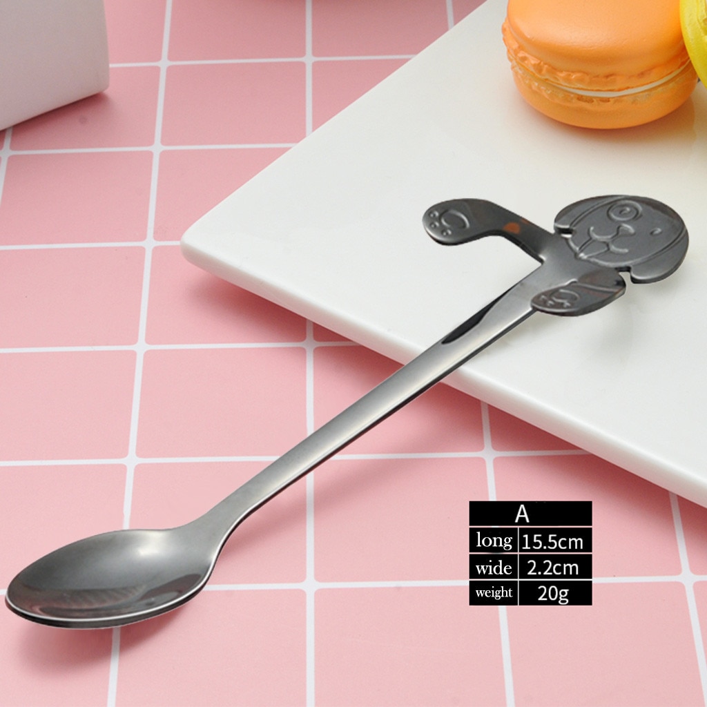 Glazen theelepel creatieve glazen melk lepels gekleurde transparante koffie dessert roerlepel lange steel ronde keuken servies roerstaaf theelepels (kleur: Z 16 x 3 cm