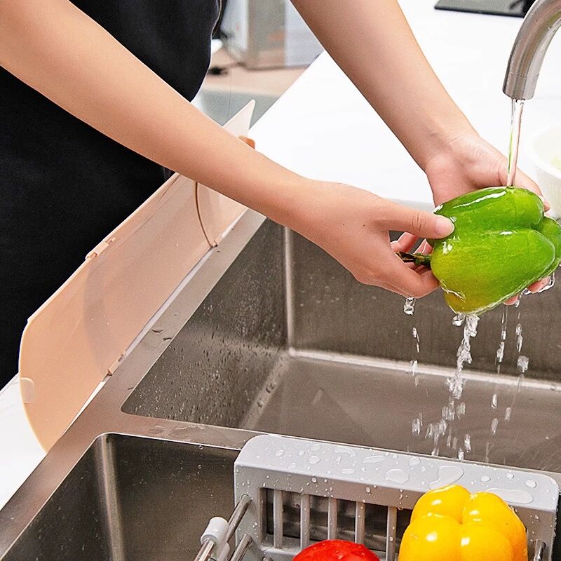 Intrekbare Aanrecht Splash Water Baffle Zwembad Water Baffle Zuignap voor Sink Blokkeren Splash Water Keuken Accessoires