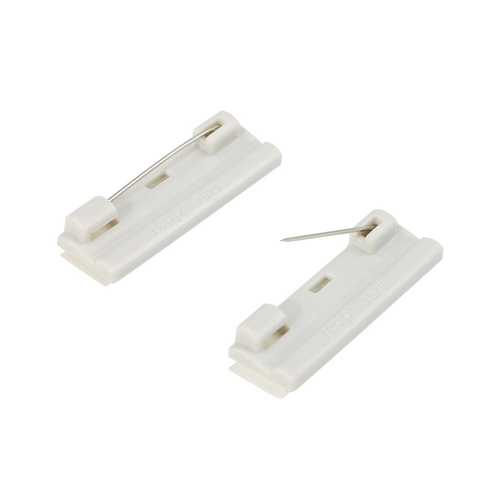 10pcs Sticky Shelf Adhesive Plastic Pin Back Suitable Name Badge Back Plastic Safety Badge Pin Backs
