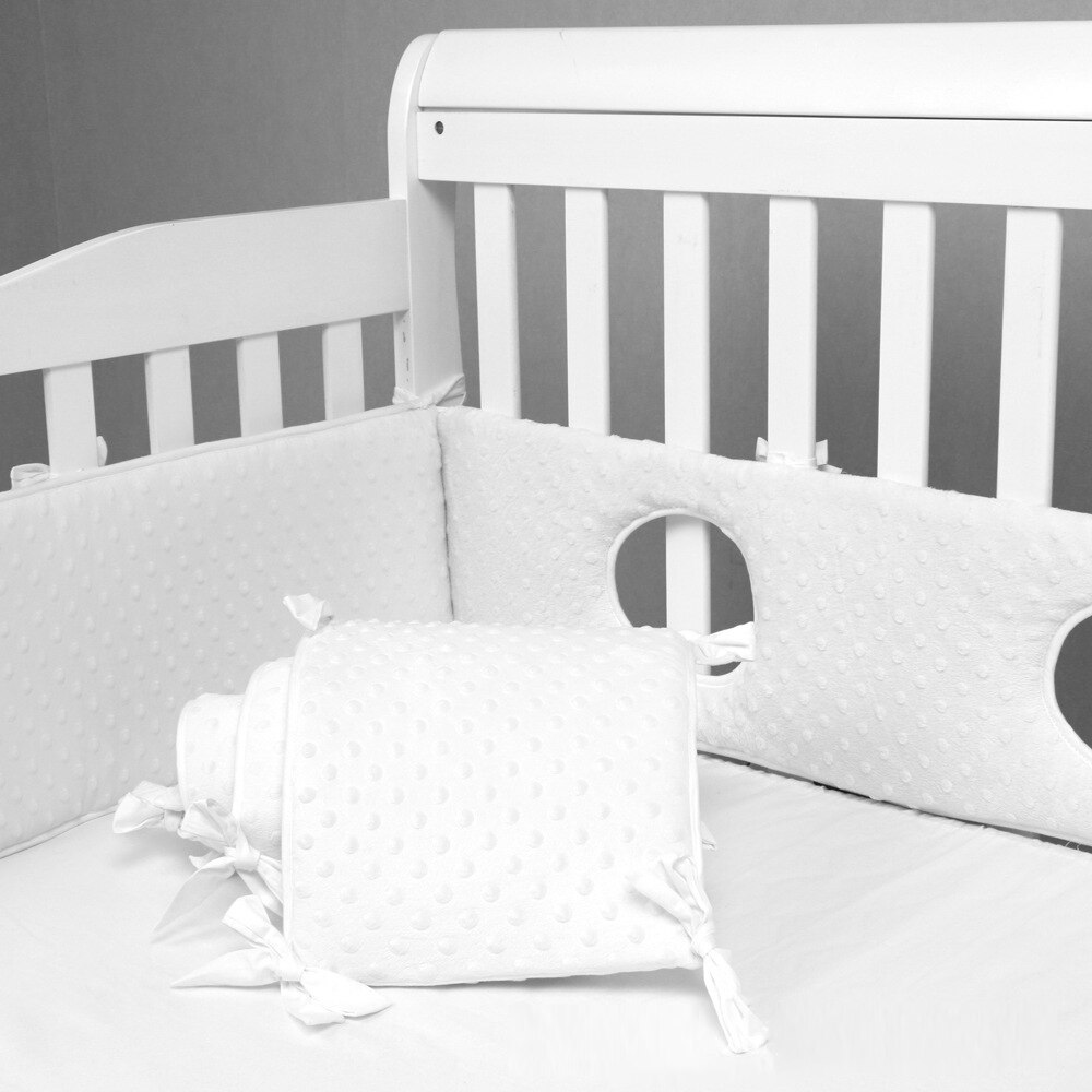 4 unids/set de parachoques de cama de cuna de bebé para recién nacidos 100% algodón cómodo Protector de cama para niños lavables para bebés juego de cama con Círculo