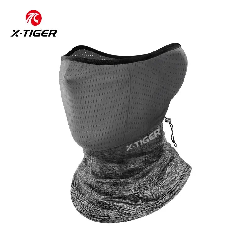 X-tiger cykelkeps sommar cool sport skrapa sol uv-skydd balaklava cykel helmask motorcykel huvudbonad: Grå