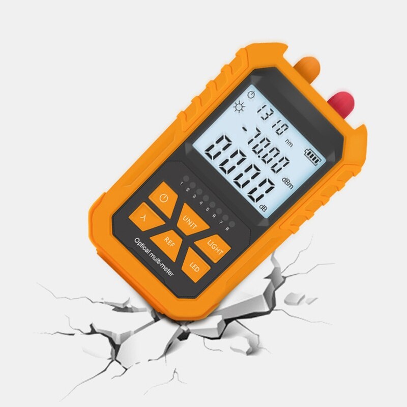 4 in 1 Optical Power Meter Visual Fault Locator 5Km Light Pen LED Lighting OPM Network Fiber Optic Cable Tester Tools