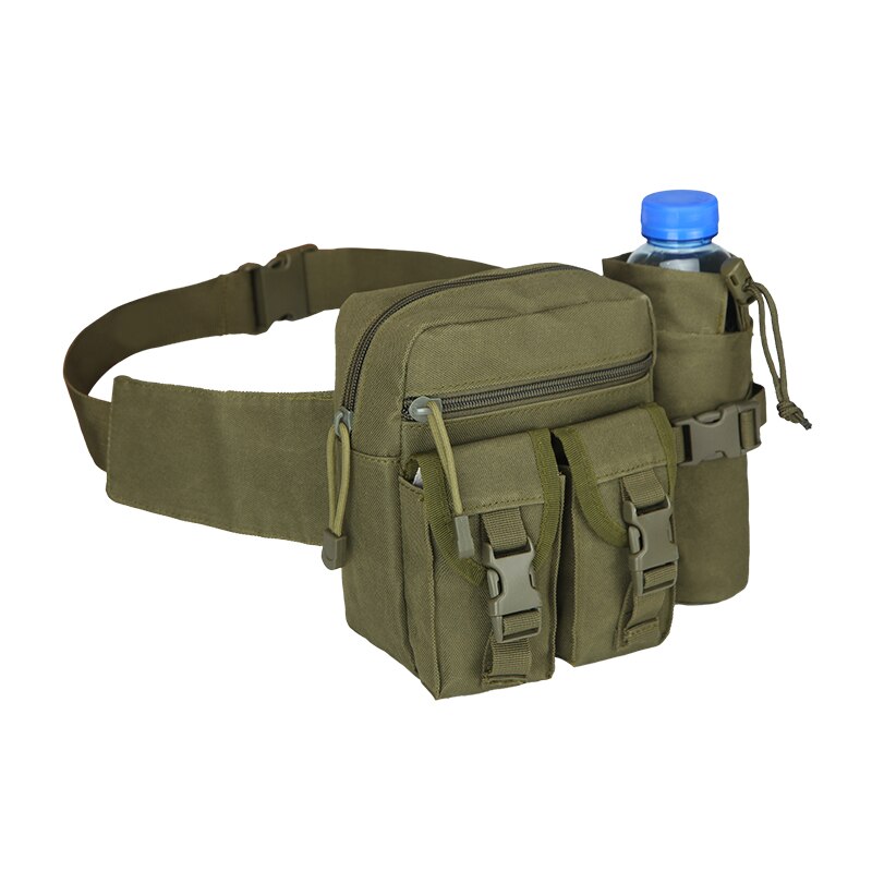 Poche de bouteille d'eau sac de porte-bouteille d'eau de voyage amélioré transporteur d'hydratation en plein air pour Camping randonnée pêche: ArmyGreen