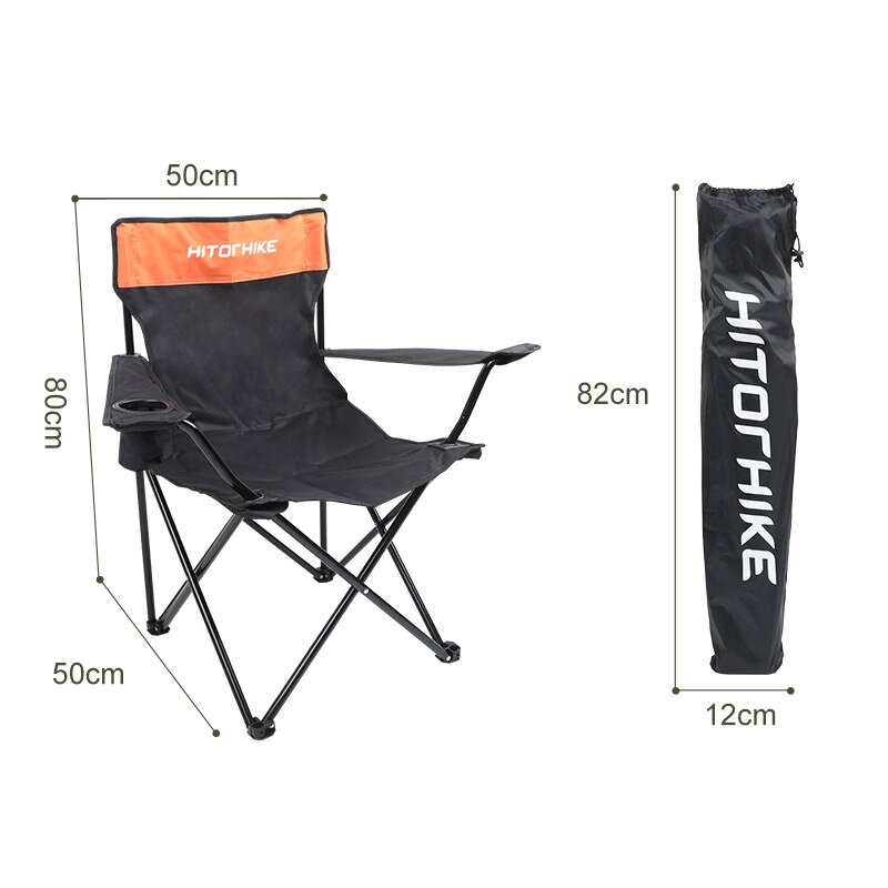 Hitorhike Goedkope Draagbare Outdoor Iron Camping Arm Stoelen