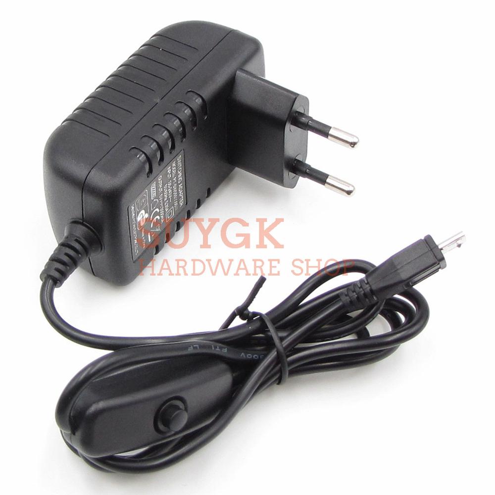 5V3A 5V/3A Raspberry PI 3 model B+Plus Power Adapter ON/OFF switch button power supply charger DC/AC Adapter PSU Power Source