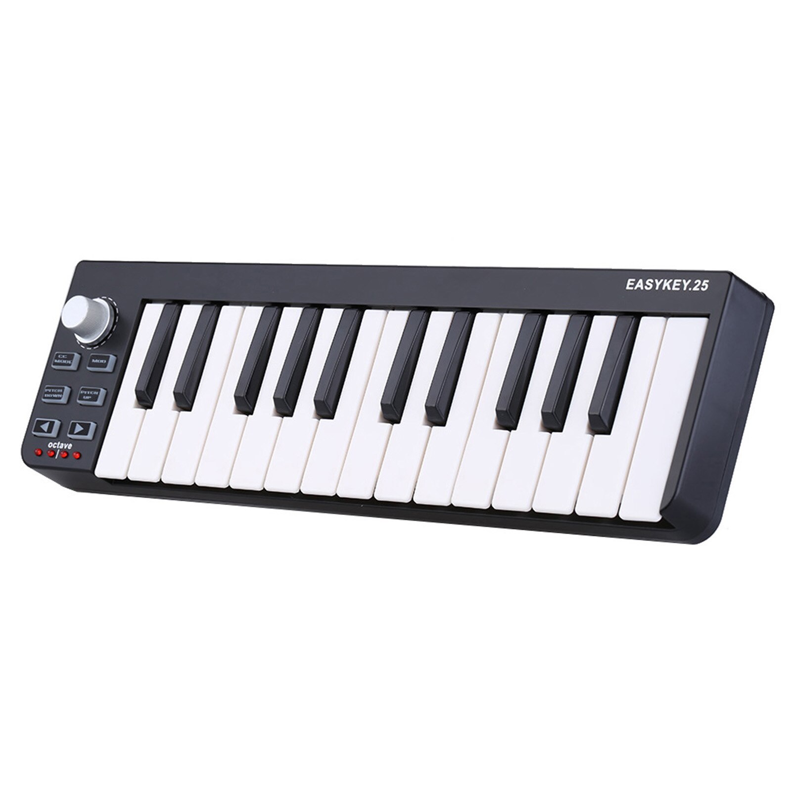 Worlde Easykey.25 Portable Keyboard Mini 25-Key USB MIDI Controller MIDI Keyboard with 4 Programmable Memory Banks