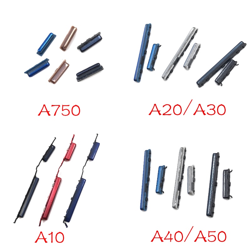 Seite Power-Taste + Lautstärke Taste Für Samsung A10 A105F A20 A205F A30 A305F A40 A405 A50 A750 Ersatz Teile