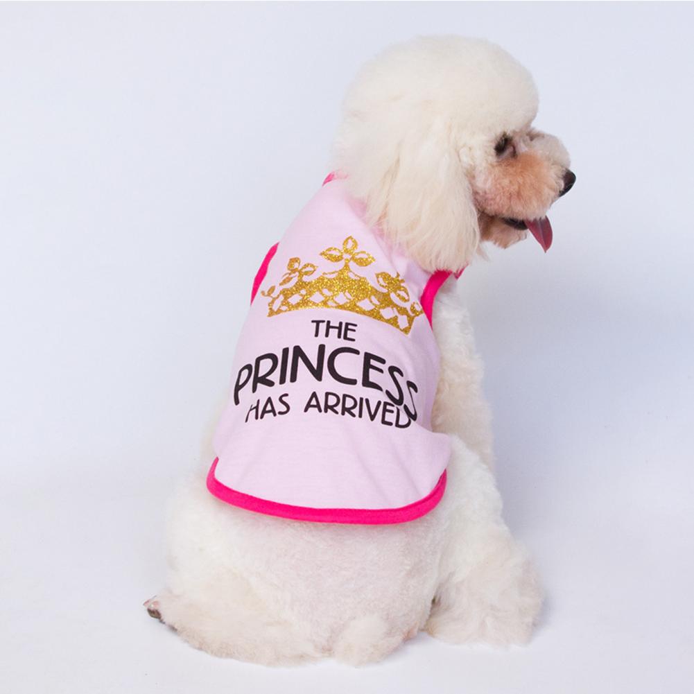 Vêtements pour chiot, col rond, lettre imprimée, tenue à la , gilet pour chien sans manches, Costume pour chat