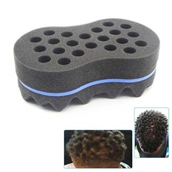 Ellipse Double face en forme de vague éponge brosses magique éponge cheveux bigoudi cheveux Curl vague cheveux éponge brosse cheveux outils de coiffure