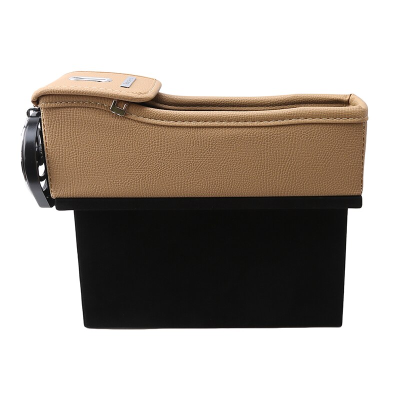 Car Folding Storage Bag Back seat Food Tray Table Pallet Back Seat Water Car Cup Holder with Multi-function Foldable Organizer: Beige