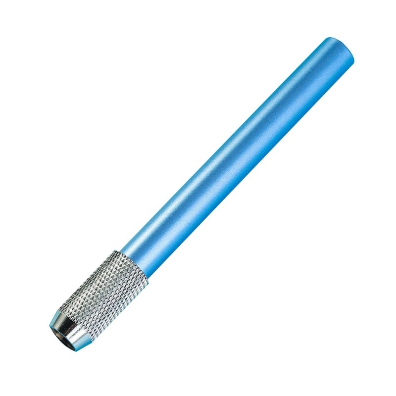 Alargador de lápices de colores surtidos, soporte extensor de lápiz para lápices en tamaño Regular, soportes ligeros de una sola cabeza: Blue