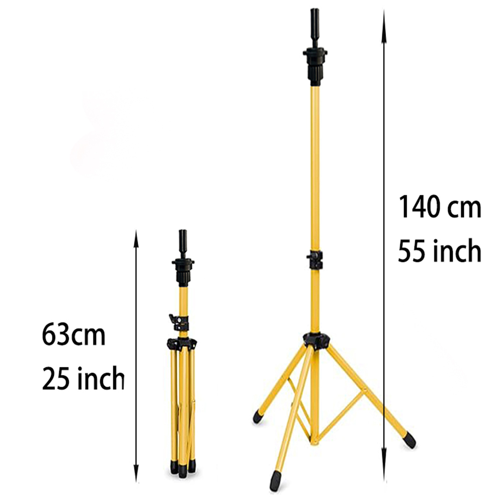 125Cm Mannequin Hoofd Houder Statief Voor Kappers Salon Training Hoofd Sterke Verstelbare Pruik Stand Statief Voor Pruik Maken: LICHT WIT