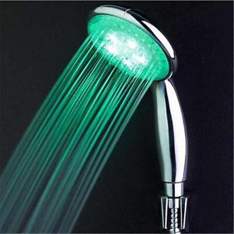 LED Anion Shower SPA Shower Head Pressurized Water - Saving Temperature Control Colorful Handheld Big Rain Shower
