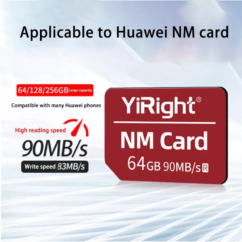 Tarjeta Micro SD de memoria Nano Original, 64GB, 128GB, 256GB, 90Mb/s, NM Ncard para teléfono móvil HUAWEI Y9a Mate 60 50 P60 P40 Pro Lite