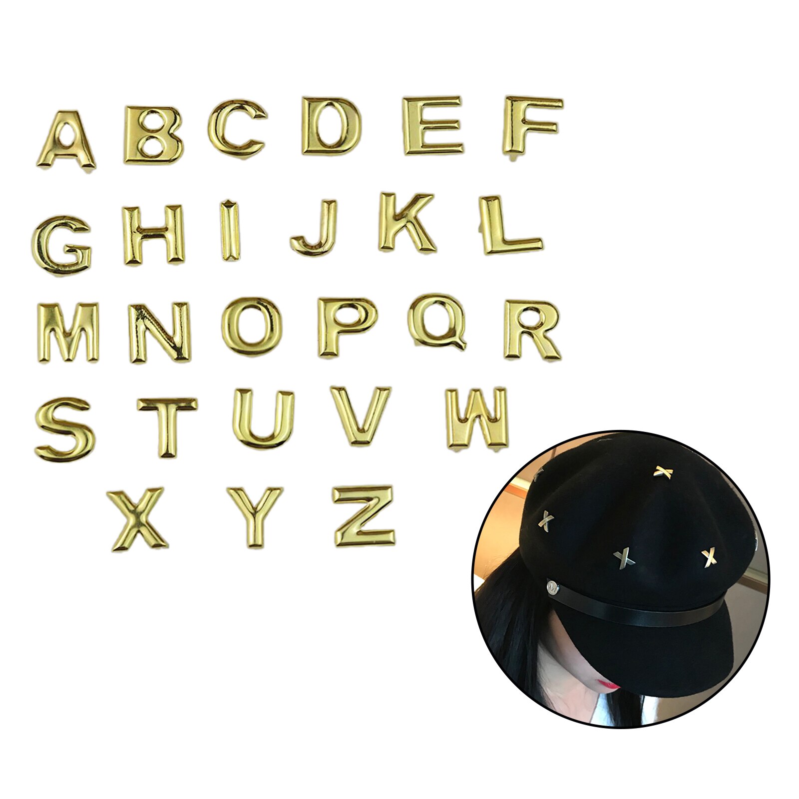 Letter Track Rivets 26Pc Alphabet A - Z Letter Studs Rivet Punk Nailhe... – Grandado
