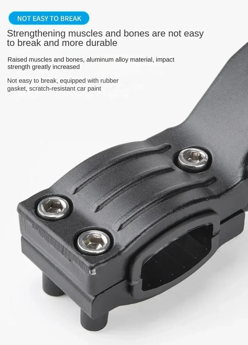 Verstelbare fietsstandaard, zijstandaard van aluminiumlegering voor MTB opvouwbare elektrische fiets, universele pasvorm voor 24-29 inch sneeuwvoertuigen