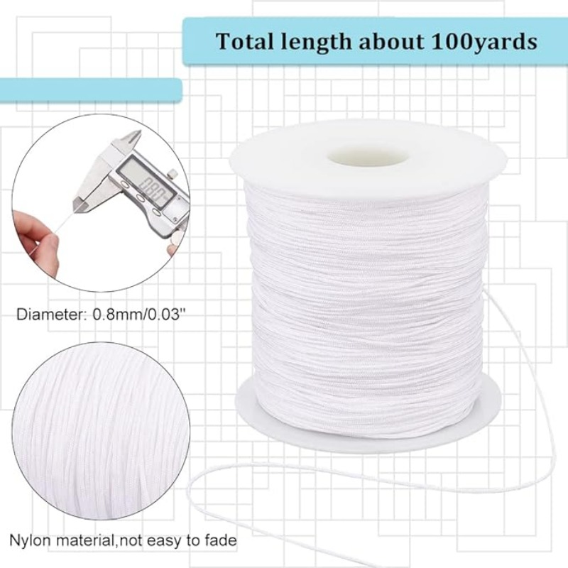 100 Yards Waxed Cord Cotton Waxed Cotton Thread 1.5mm Waxed Beading String Cord for Jewelry Bracelet Making Macrame Crafting: Antique Zinc