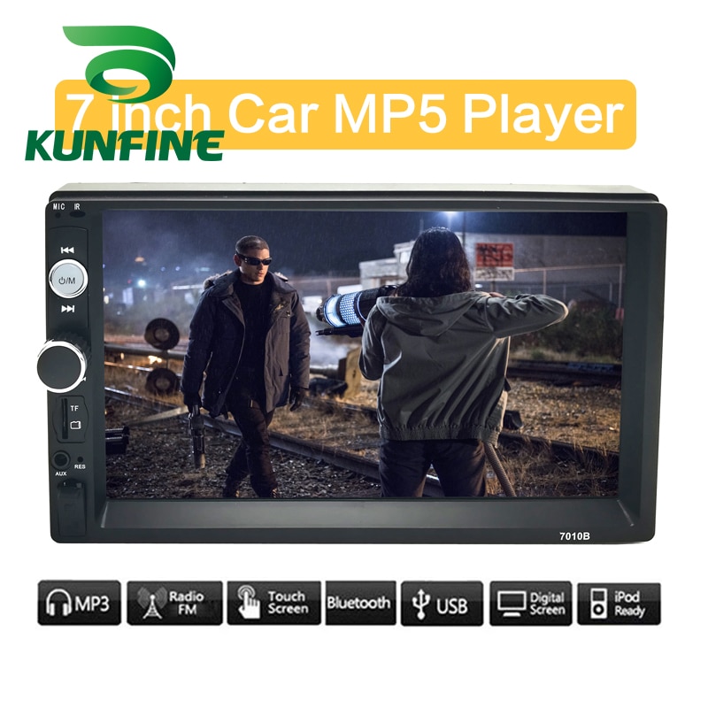 Kunfine Universele 2 Din 7 "Touch Screen Auto Multimedia Speler Autoradio Autoradio MP5 MP3 Speler Met Bluetooth fm/Usb/Aux