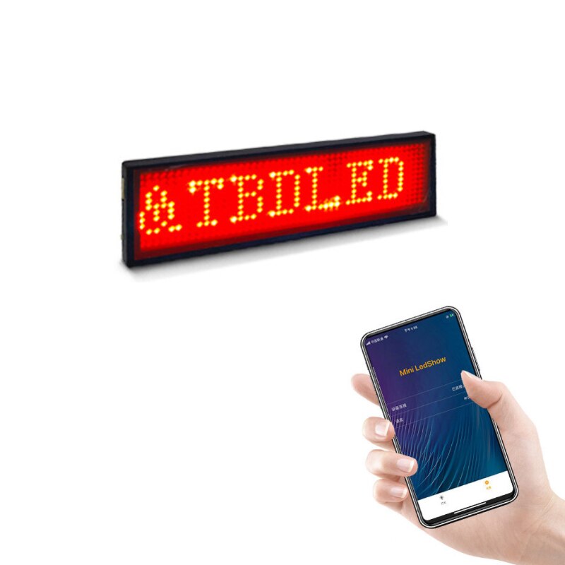 Bluetooth LED Name Abzeichen Preis Tag Restaurant Shop Ausstellung Nacht Club Hotel Digitale WILLKOMMEN Signage Led Abzeichen Clip Insignia: Bluetooth Red